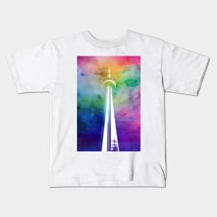 CN Tower, Toronto (Watercolor) Kids T-Shirt